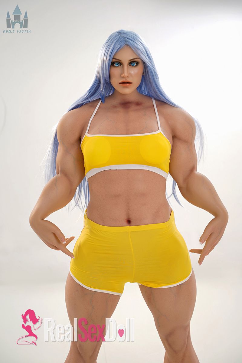 160cm/5ft3 B Cup Muscular Silicone Sex Doll Kali with Head #S13 (ROS Head) vista 3