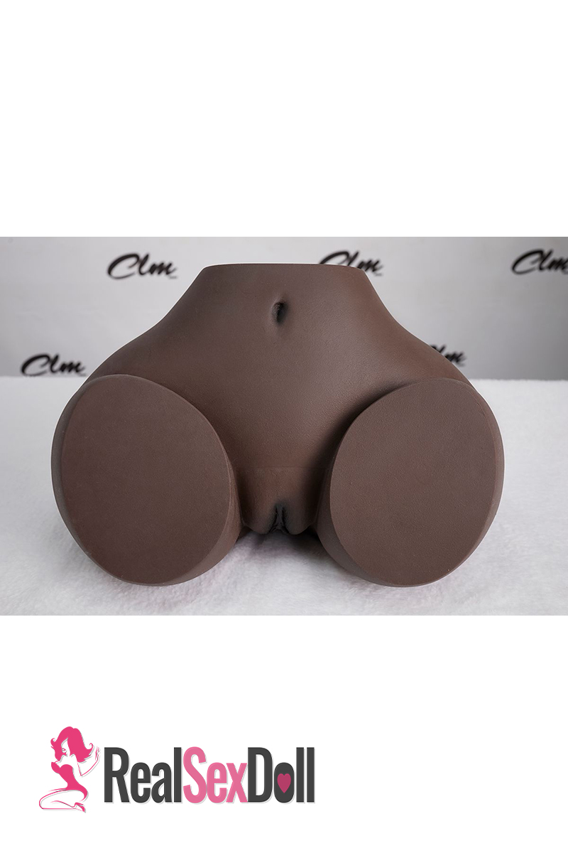23.4lbs Silicone Sex Doll Butt Torso RS-6, Cocoa — 18cm — SILICONE