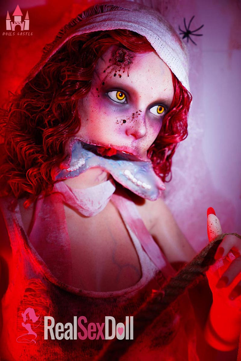 158cm / 5ft2 D-Cup Silicone Sex Doll Zombiella with Head #Z1, Seamless Neck vista 3