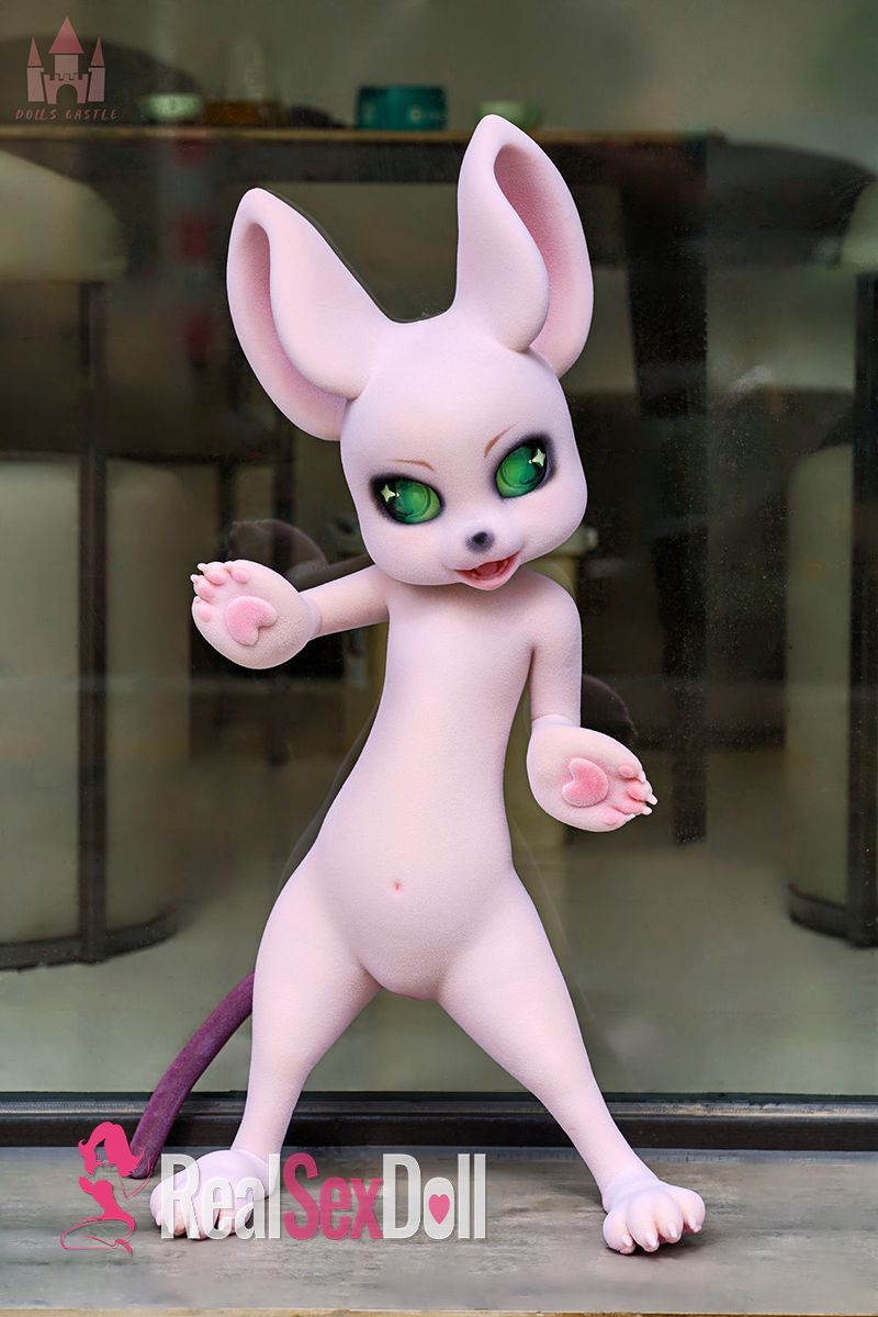 Furry Seamless Neck Silicone Sex Doll Cheese Mouse, with Fur — SILICONE