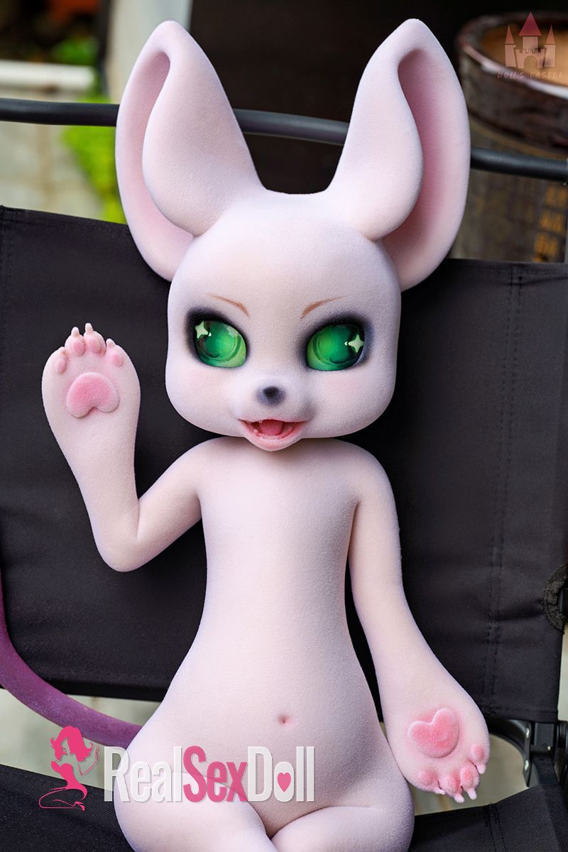 Furry Seamless Neck Silicone Sex Doll Cheese Mouse, with Fur vista 2