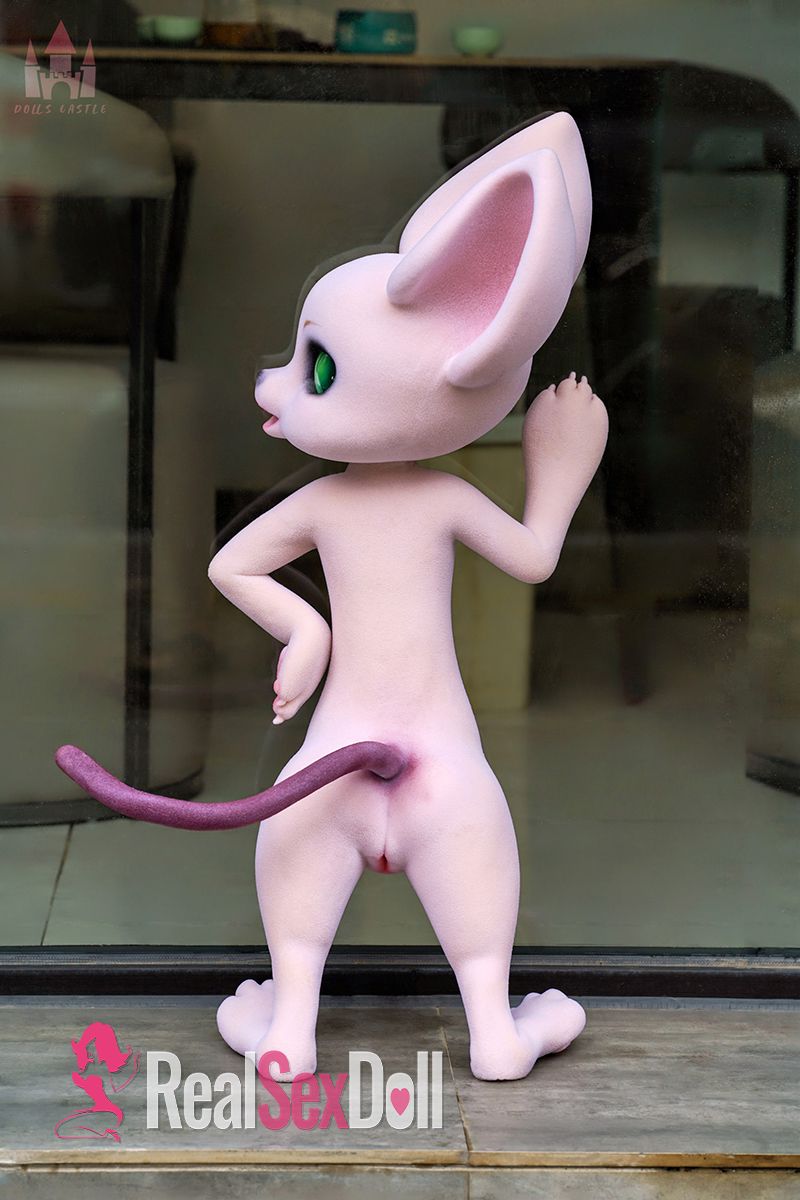 Furry Seamless Neck Silicone Sex Doll Cheese Mouse, with Fur vista 6