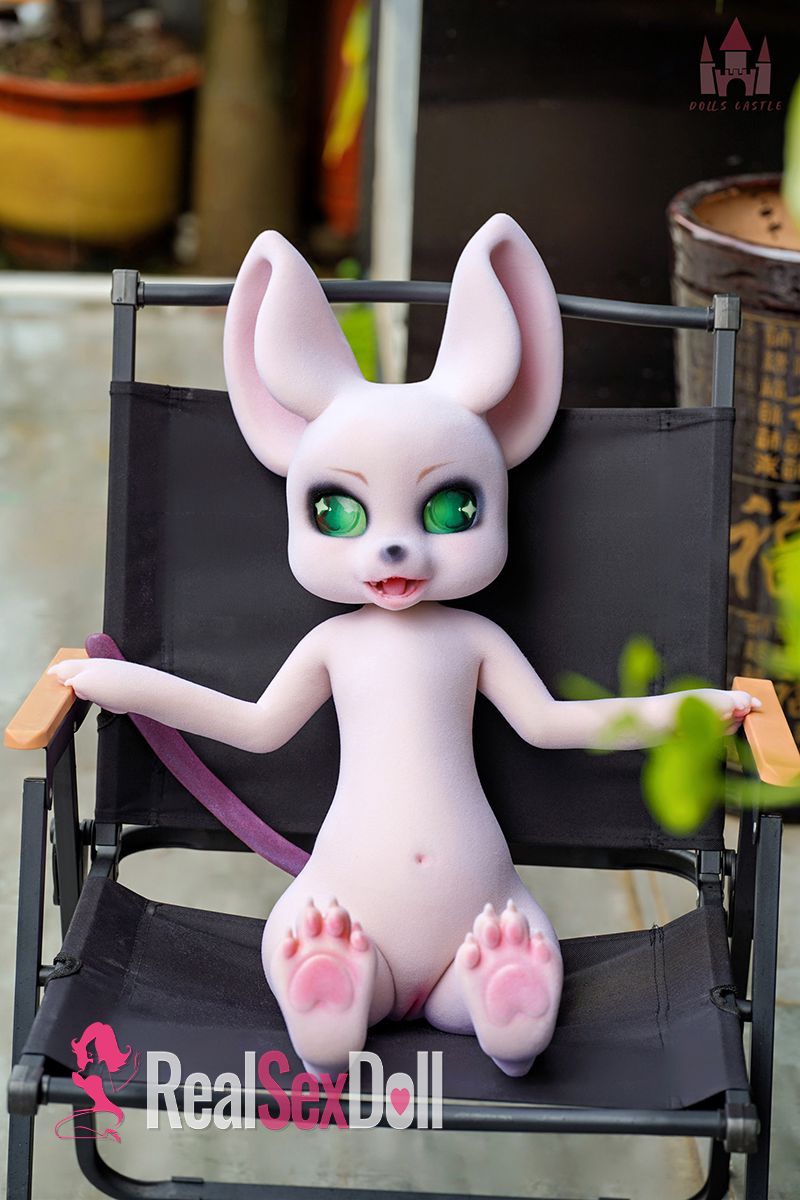 Furry Seamless Neck Silicone Sex Doll Cheese Mouse, with Fur vista 8
