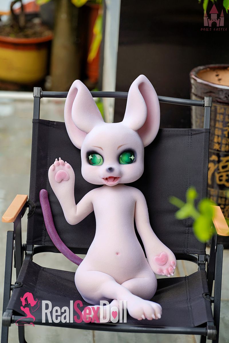 Furry Seamless Neck Silicone Sex Doll Cheese Mouse, with Fur vista 7