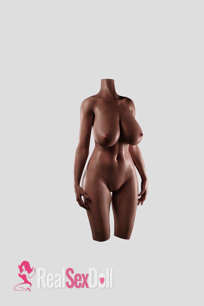 101cm / 3ft4 Real Skin Silicone Sex Doll Torso S66 with Head Dream (ROS Head) vista 8