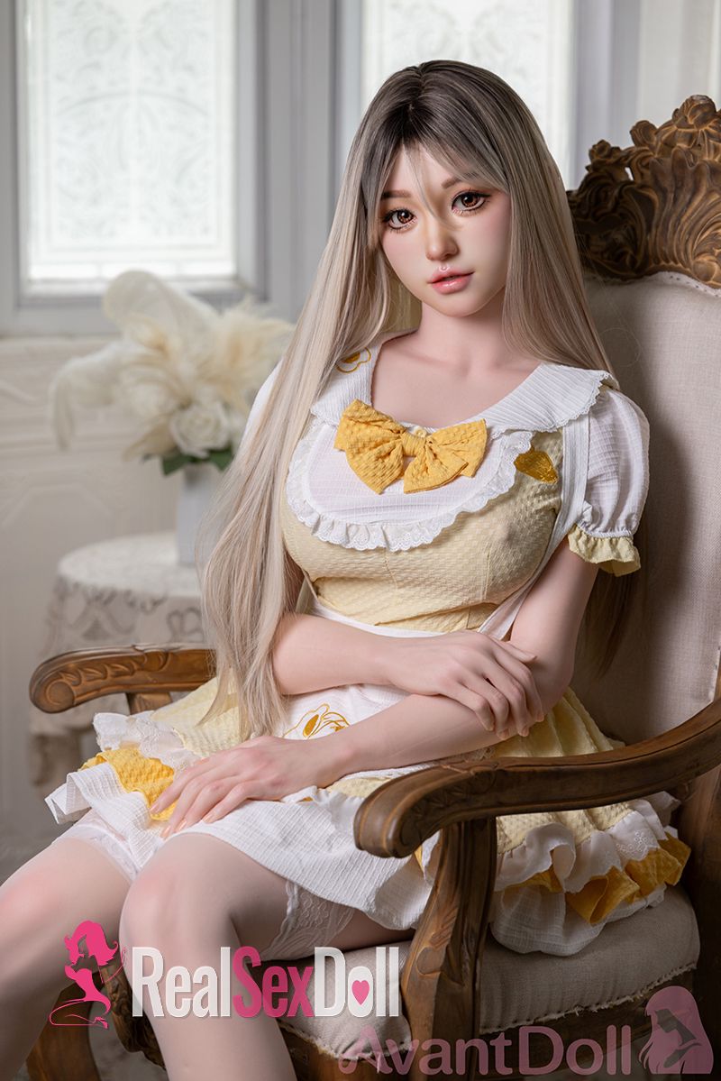 165cm / 5ft5 F-Cup Real Skin Texture Silicone Sex Doll Sue (ROS Head) — 165cm — SILICONE