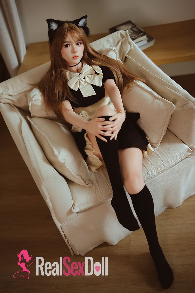 149cm / 4ft11 B-cup Silicone Real Skin Texture Sex Doll Xiaodai with Head #7 vista 3