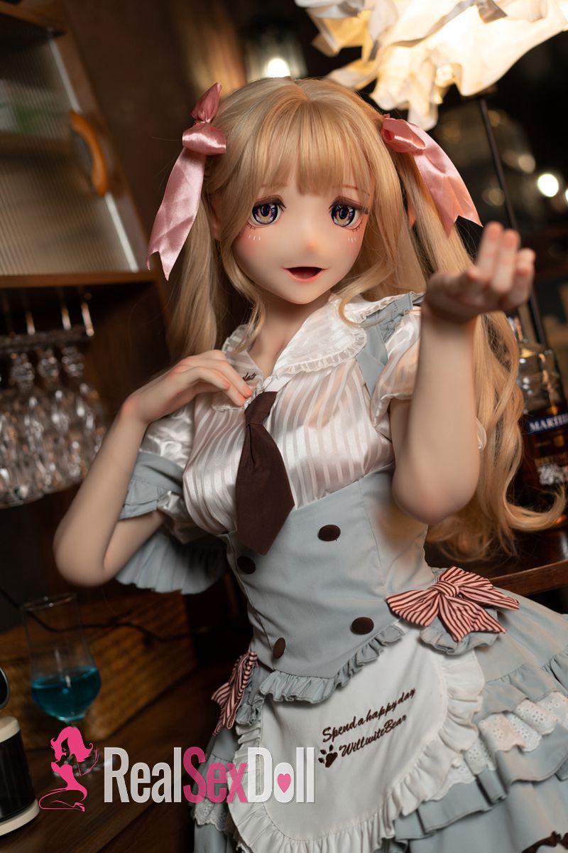 155cm/5ft1 B-Cup Anime Silicone Sex Doll Himari, with Head #KH002-A — 155cm — SILICONE