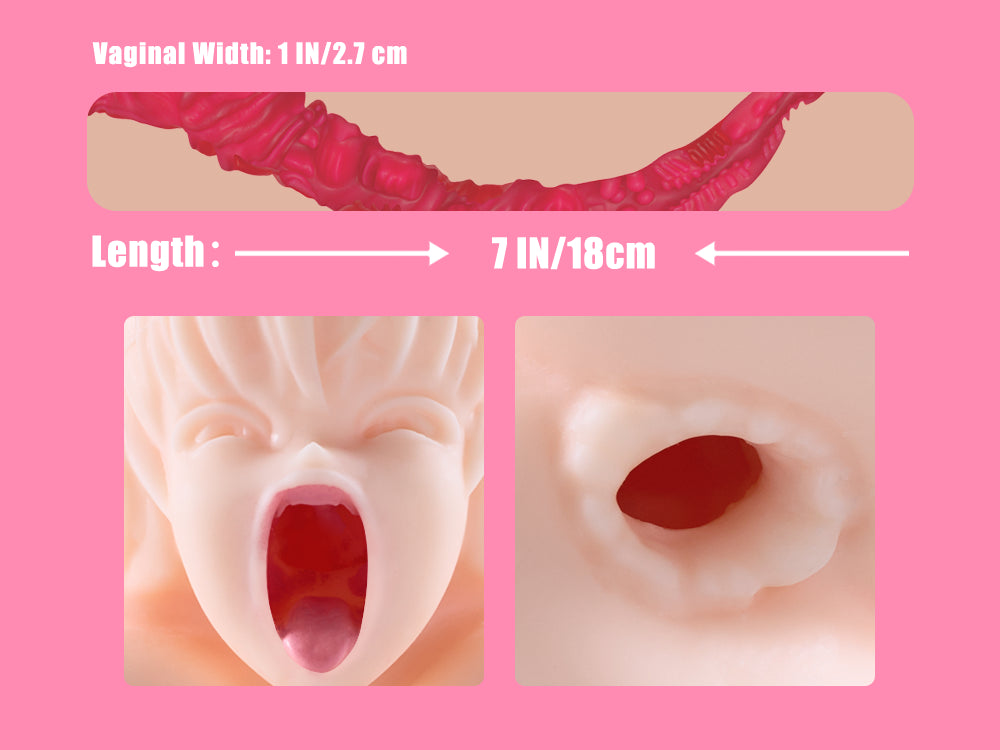 1.0 Fiona: Silicone Anime Sex Doll Hentai Masturbator, 1.5kg(3.3 lbs) vista 4