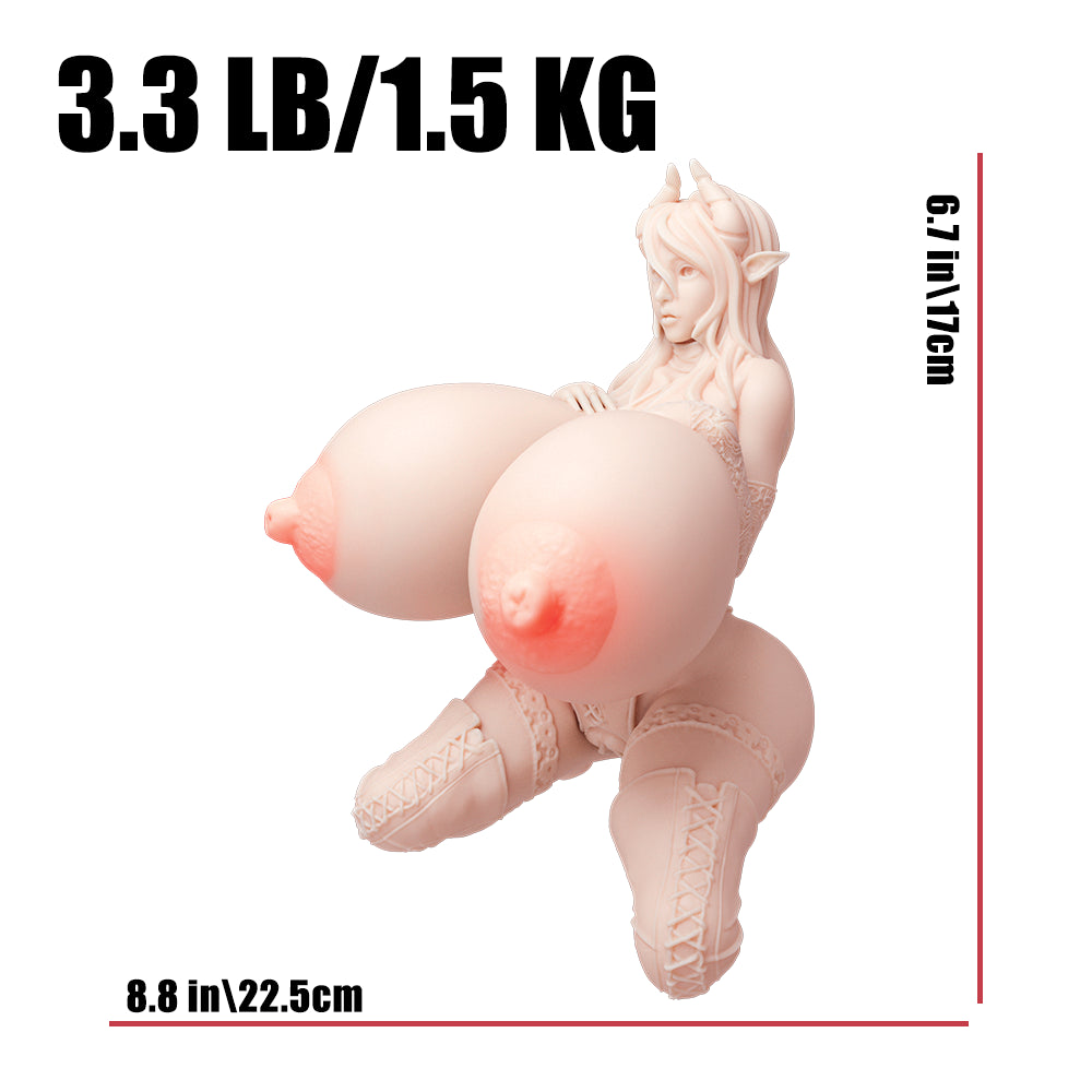 1.0 Hailey: Silicone Anime Sex Doll Hentai Masturbator, 1.5kg(3.3 lbs) vista 3
