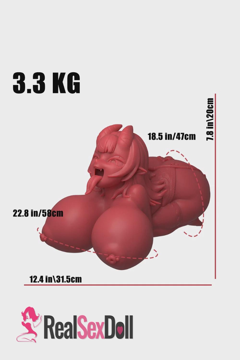 Meru The Succubus: Silicone Sex Toy Hentai Doll 3.3kg(7.2 lbs) vista 2