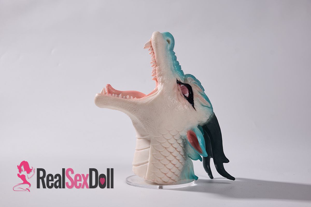 Aurora: Silicone Dragon Head Onahole, Furry Sex Toy 1.1kg (2.4 lbs) vista 5