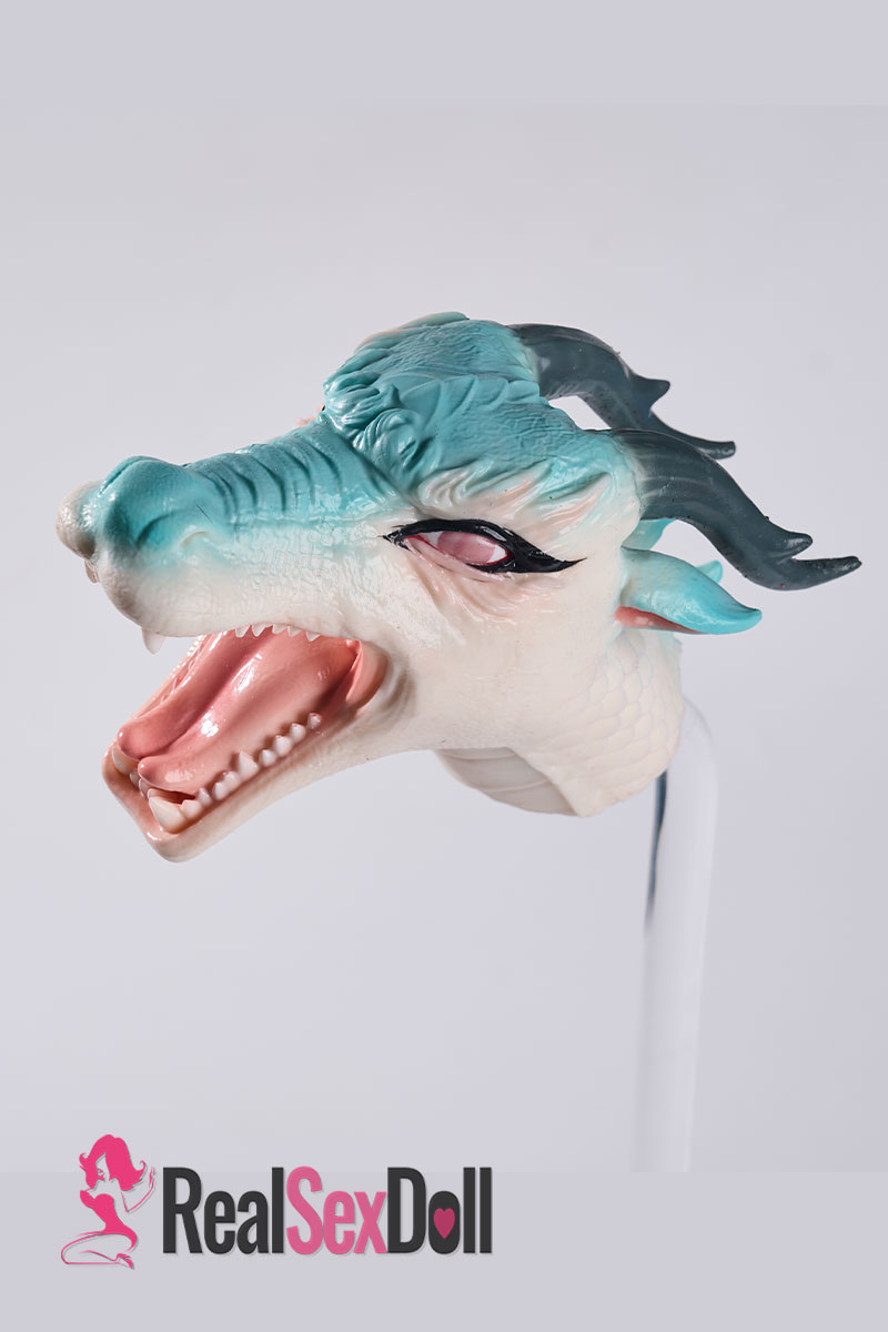 Aurora: Silicone Dragon Head Onahole, Furry Sex Toy 1.1kg (2.4 lbs) — TPE
