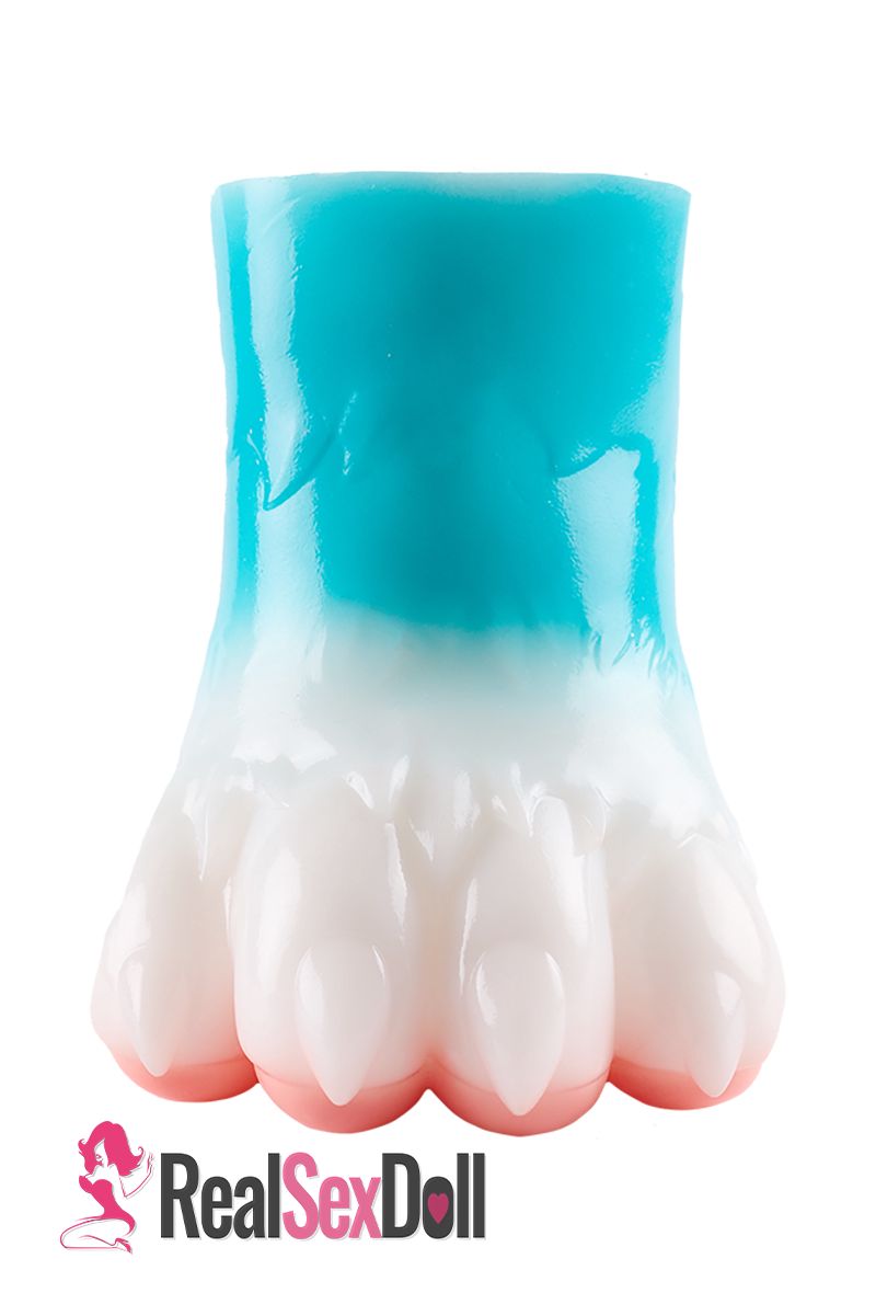 Blue Furry Feet Hentai Onahole Silicone Sex Toy 0.9kg (2 lbs) vista 2