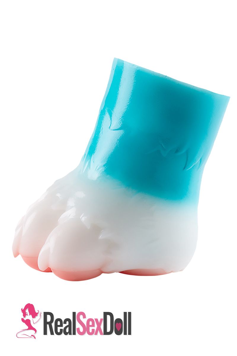 Blue Furry Feet Hentai Onahole Silicone Sex Toy 0.9kg (2 lbs) vista 3