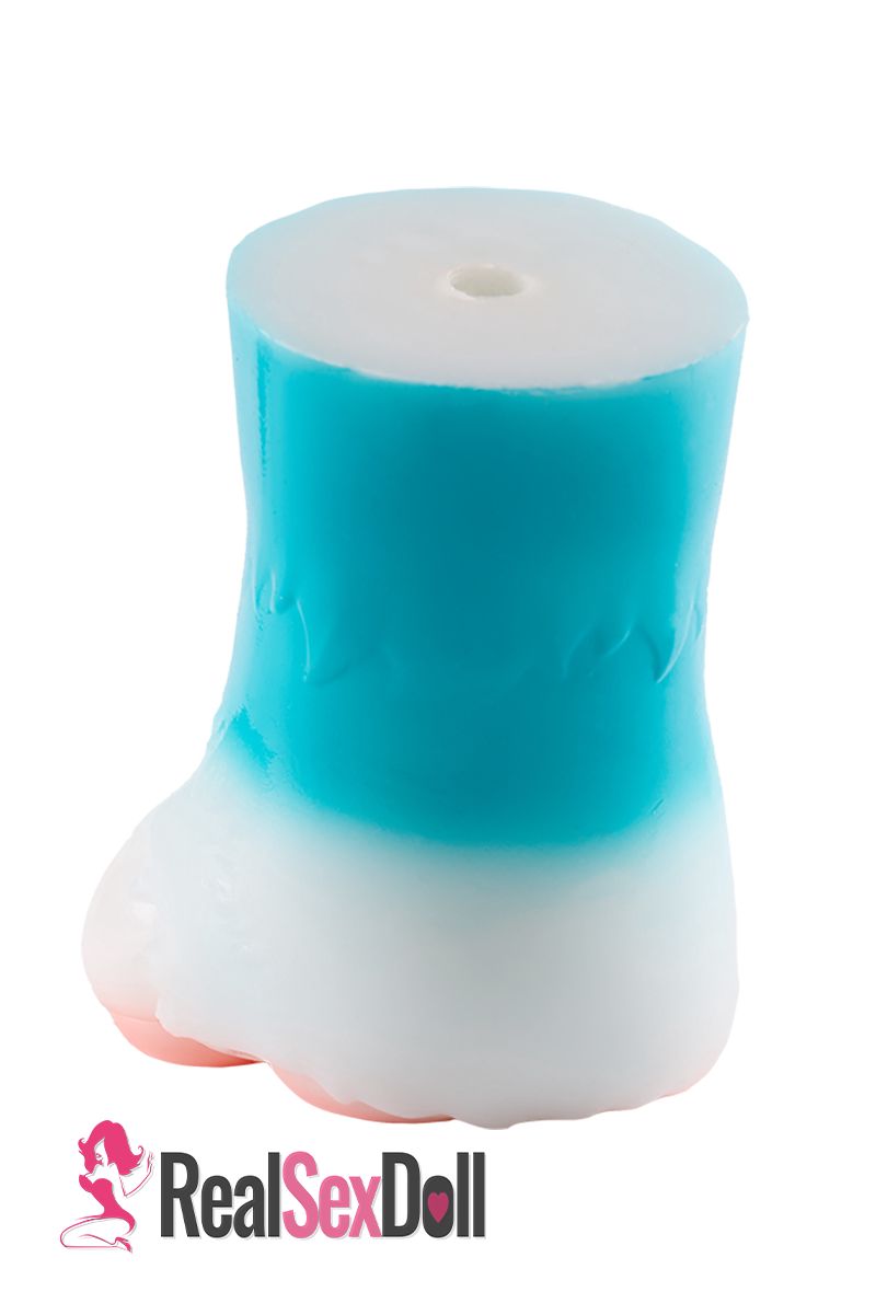Blue Furry Feet Hentai Onahole Silicone Sex Toy 0.9kg (2 lbs) vista 4
