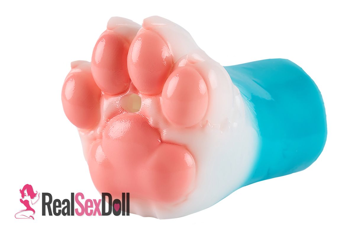 Blue Furry Feet Hentai Onahole Silicone Sex Toy 0.9kg (2 lbs) vista 5