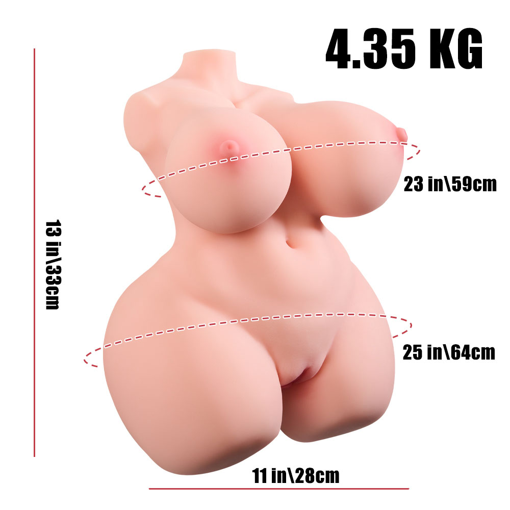 Asa: BBW TPE Sex Doll Torso Male Masturbator 4.35kg (9.6 lbs) vista 3