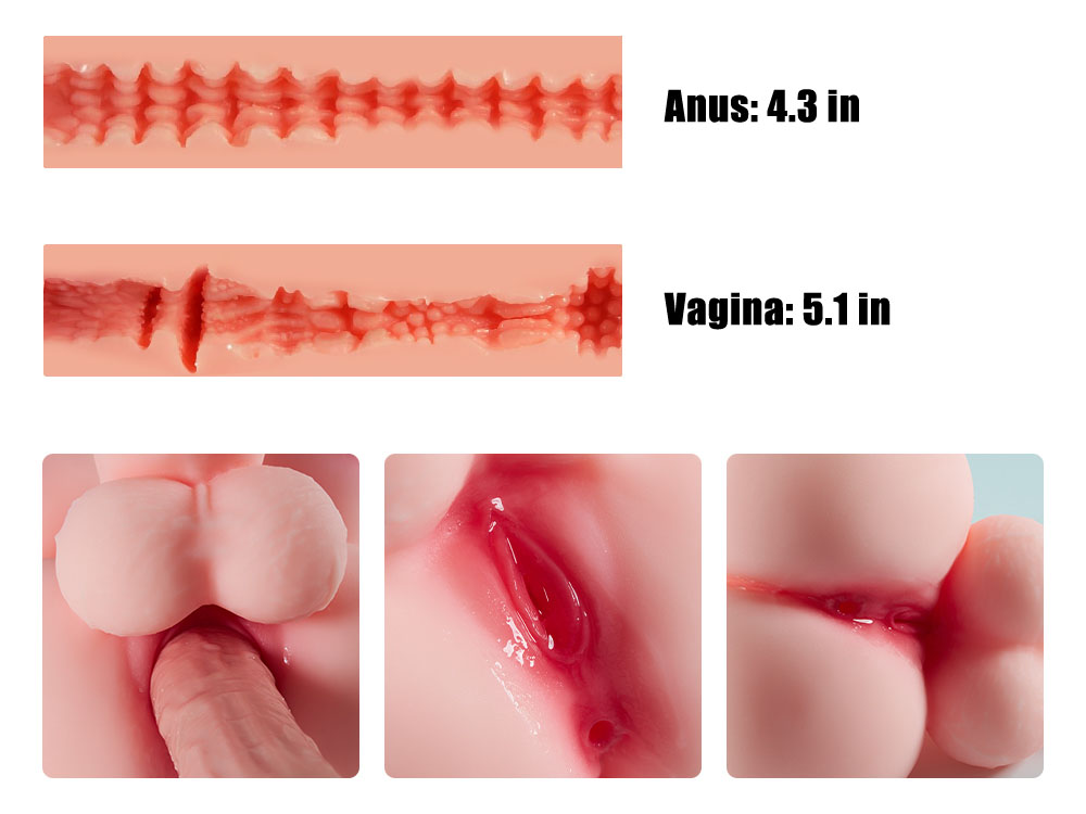 Mini Futa Lucy: Hentai TPE Sex Torso, 1.3kg (2.8 lbs) vista 7