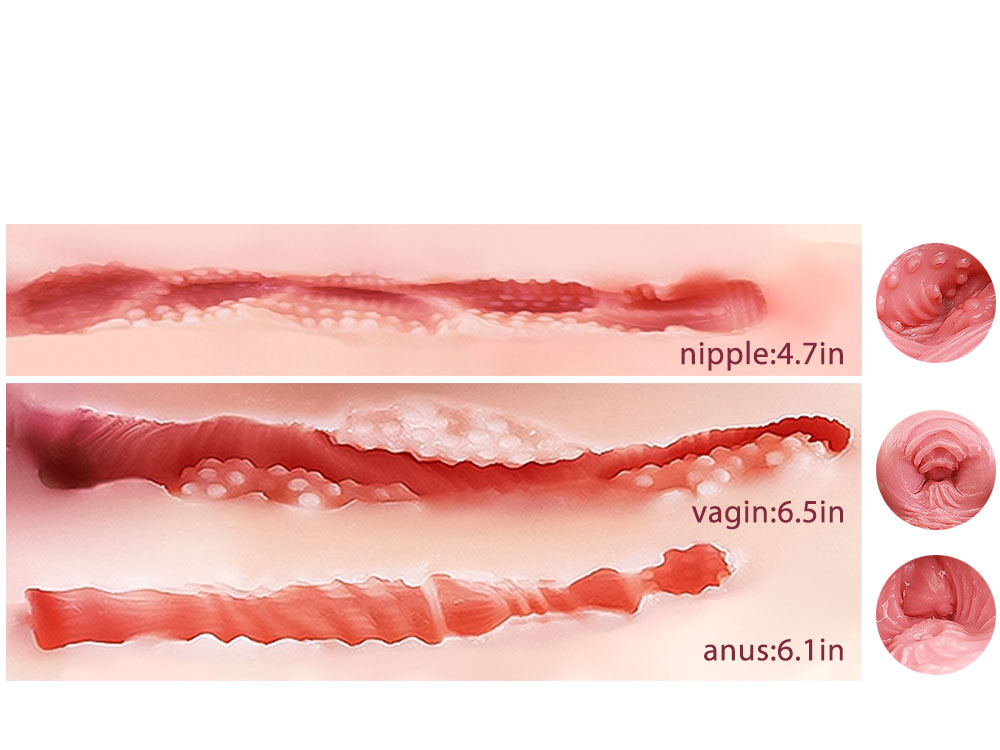 Big Lucy: TPE Sex Torso Nipple Penetration 11kg (24 lbs) vista 4