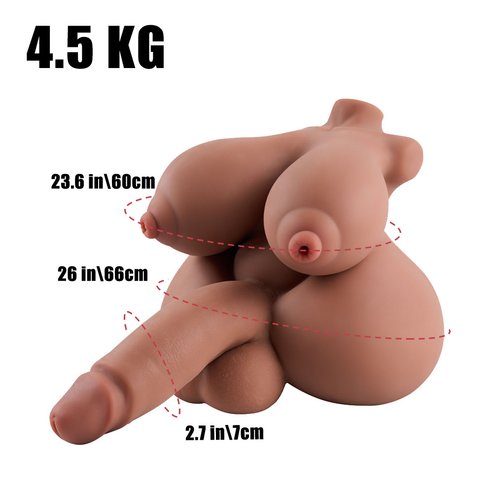 Robin: Futa Sex Doll Torso Hentai Toy, 4.5kg (9.9 lbs) vista 4