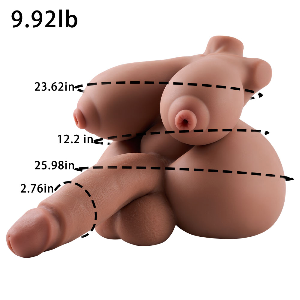 Robin: Futa Sex Doll Torso Hentai Toy, 4.5kg (9.9 lbs) vista 3