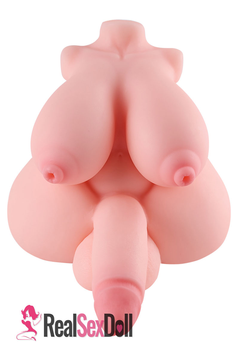 Mini Robin: Futa TPE Sex Torso with Fuckable Tits, 1.3kg (2.9 lbs) vista 2