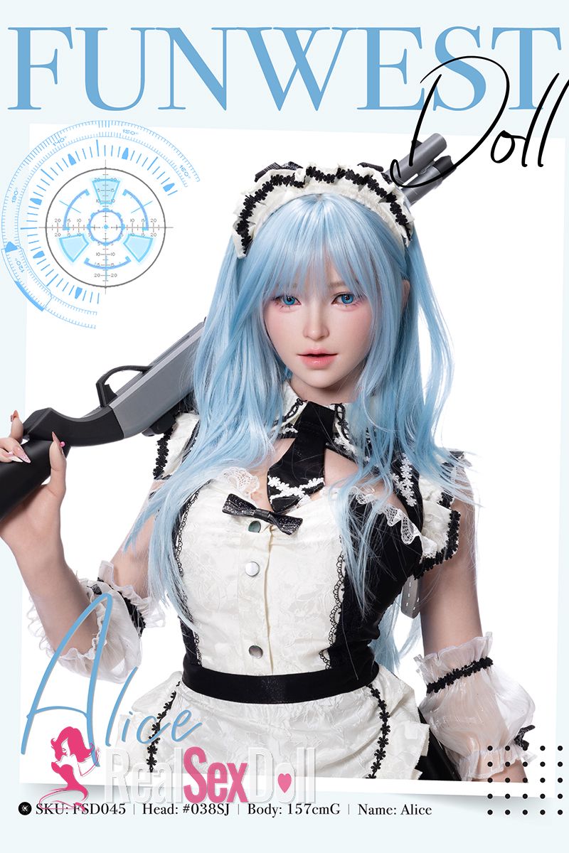 157cm / 5ft2 G-Cup Silicone Sex Doll Alice with Real Skin Texture, ROS Head (#038SJ) vista 5