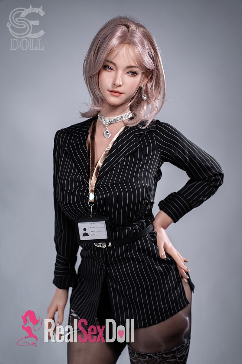 T160cm / 5ft3 C-cup AYA Series Real Skin Silicone Sex Doll Shion.B with ROS Head #155SO vista 6