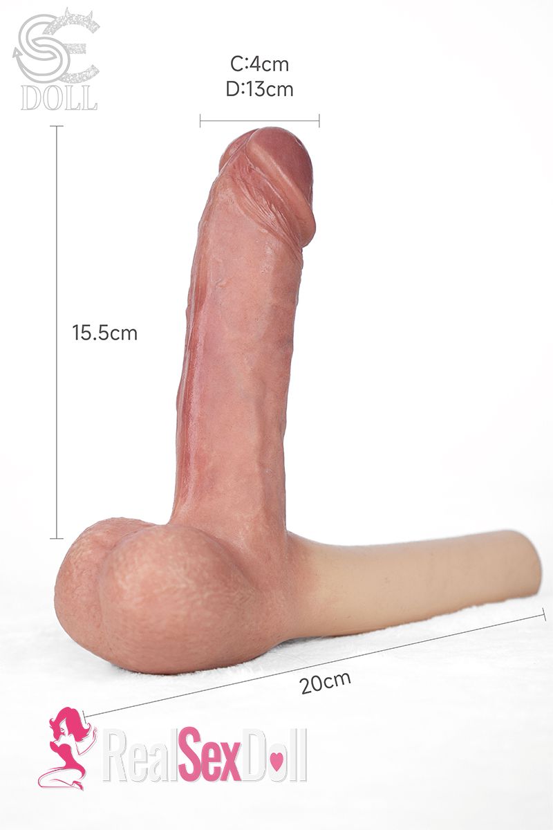 SE Doll Shemale Silicone Penis Sex Doll Dildo vista 3