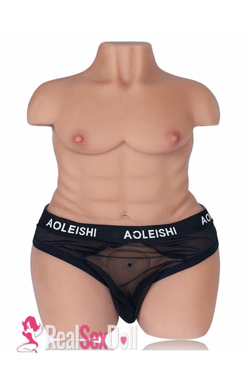 11lbs TPE Male Sex Doll Torso Leo Compatible with Silicone Dildo vista 4