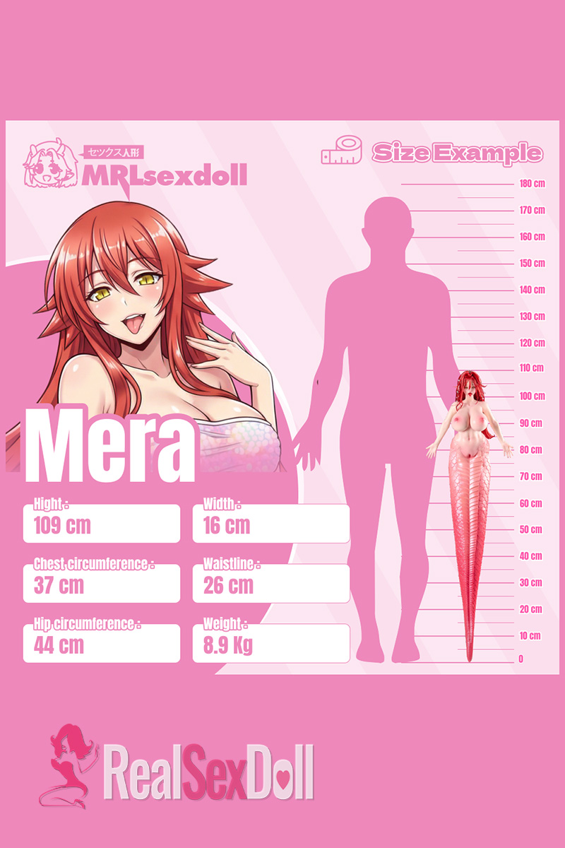 Mera: Silicone Snake Girl Figure Lamia Sex Doll, 8.9kg(19.6 lbs) vista 3