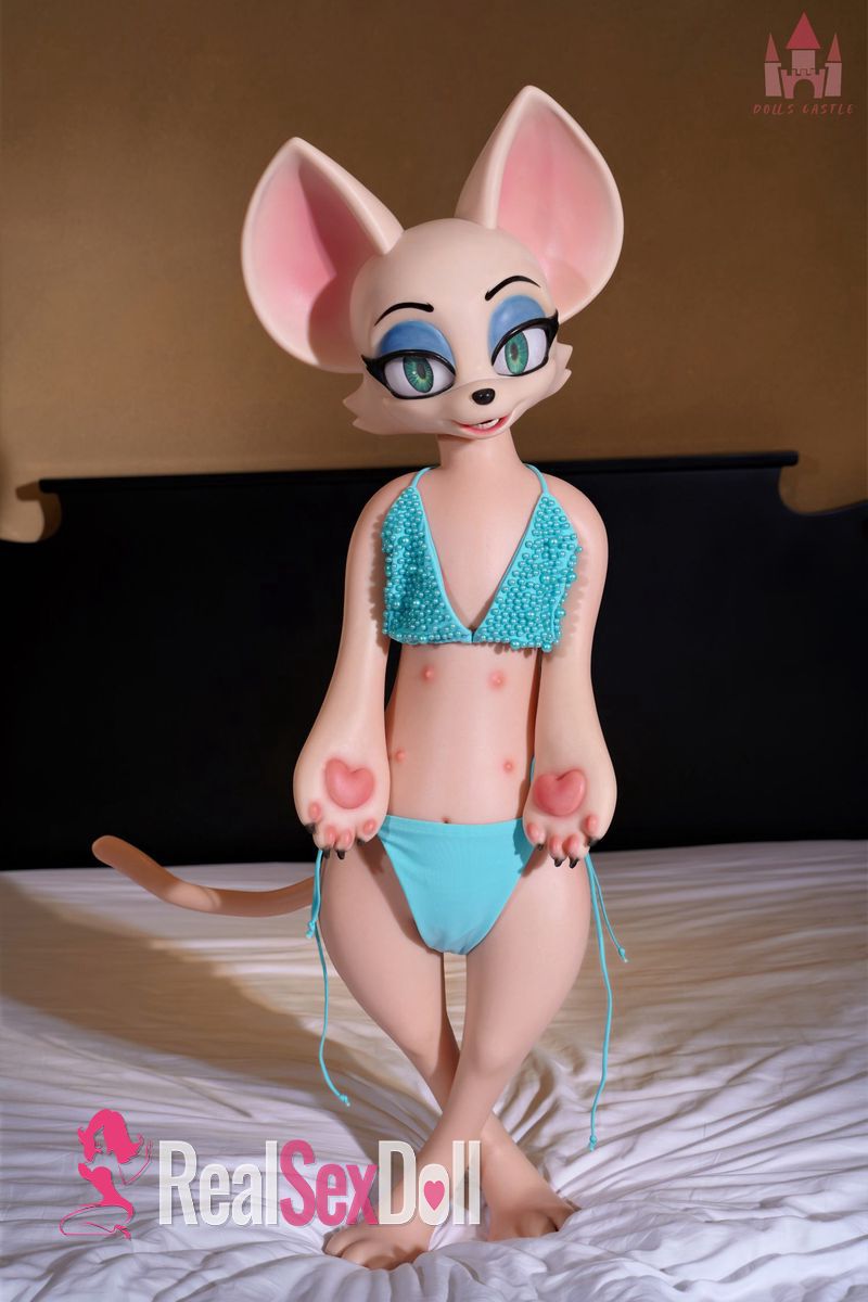 Furry Silicone Sex Doll with Head #SZ16 — 100cm — SILICONE