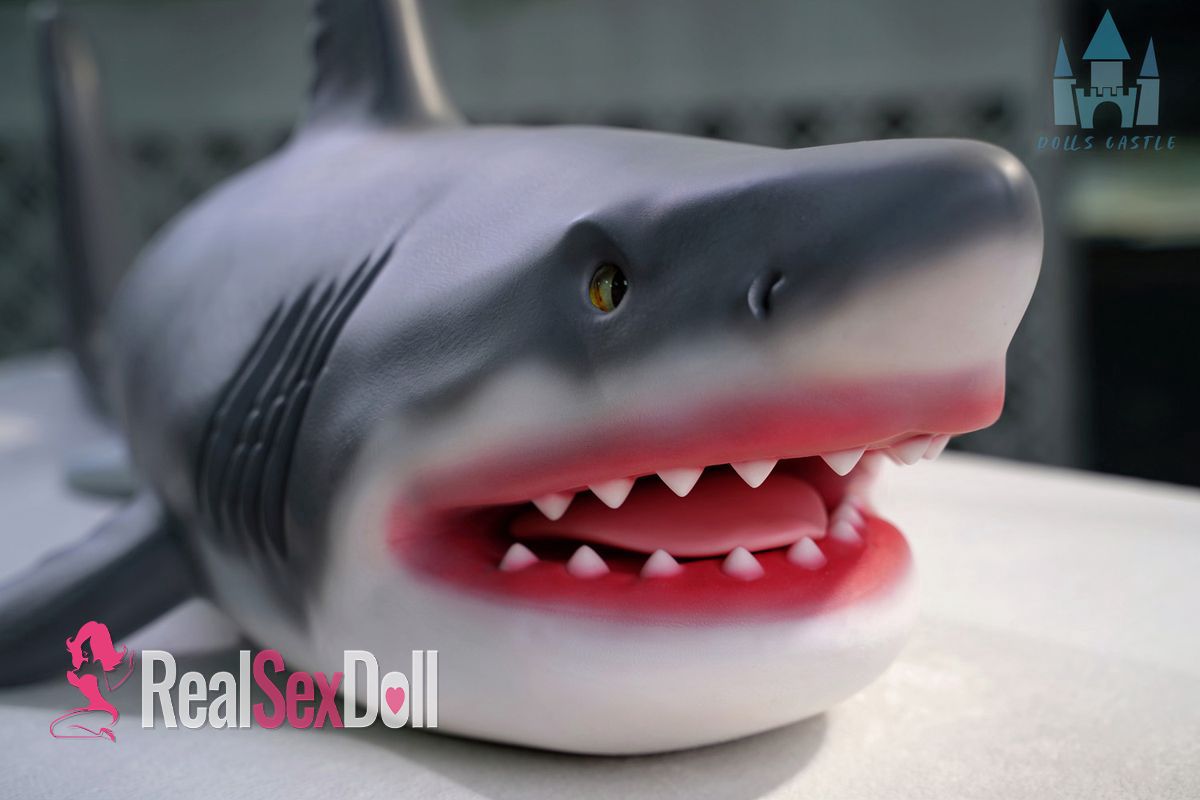 110cm/3ft9 Furry Shark Silicone Sex Doll vista 5