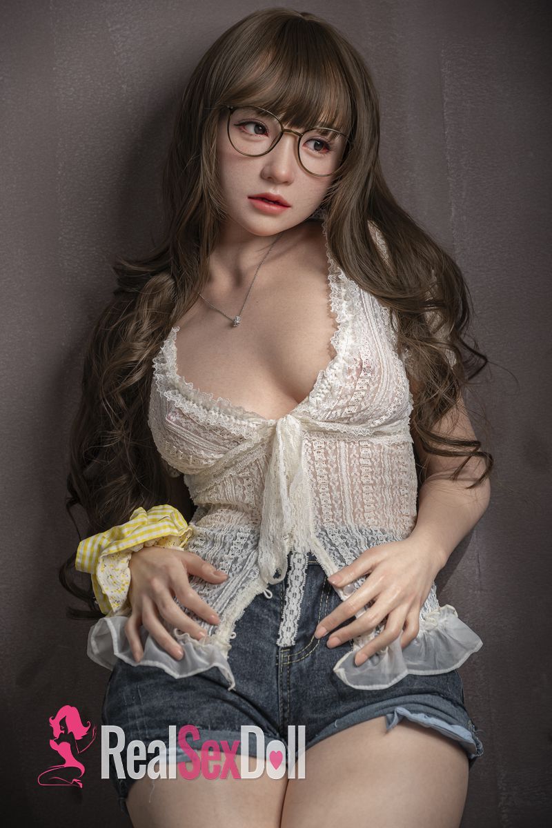153cm / 5ft1 D-Cup Lightweight  Silicone Sex Doll Eleanor with ROS Head #124B, Real Skin Texture